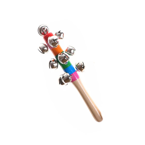 Wooden Rainbow Bell Stick