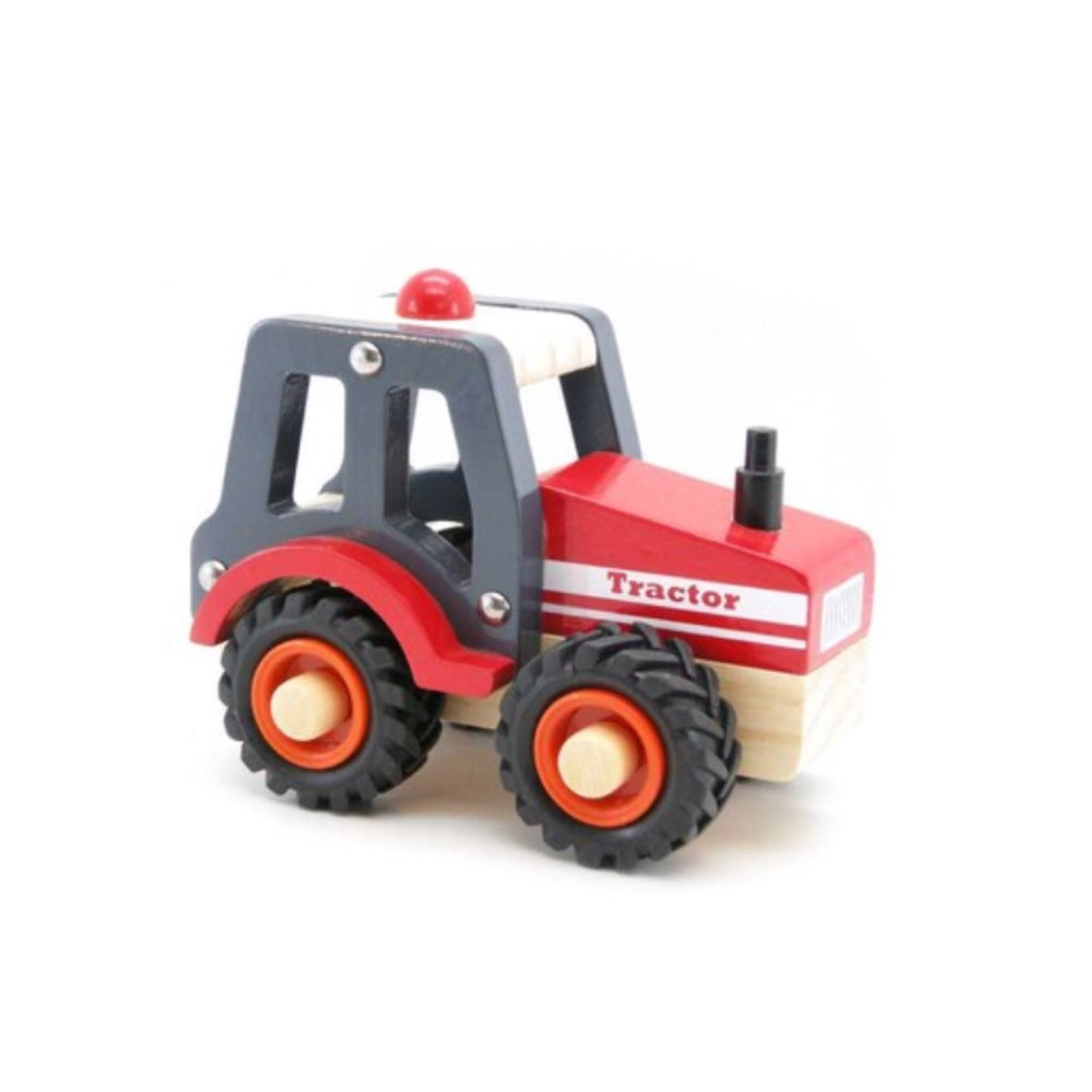 Wooden Vehicle - Tractor Red - Rourke & Henry Kids Boutique