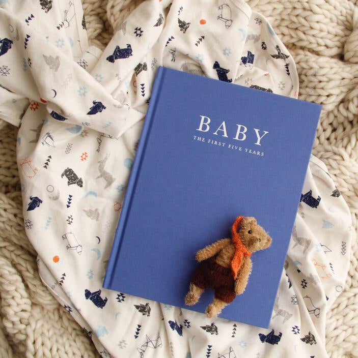 Baby Journal - Birth to Five Years Blue - Rourke & Henry Kids Boutique